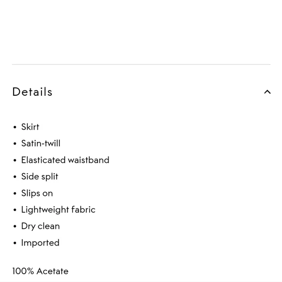 NWT VINCE.Satin-twill midi skirt size L - Picture 5 of 6